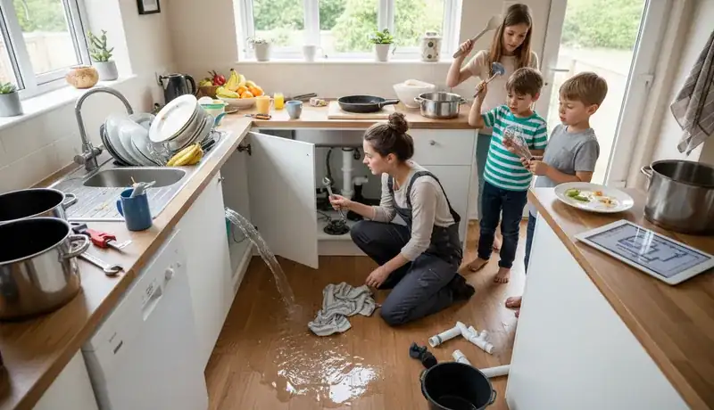 Expert Plumbing Pro - drain-and-garbage-disposal-issues-in-busy-family-kitchens